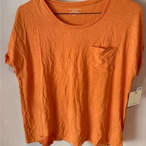 Max Studio Orange Short Sleeve Tee